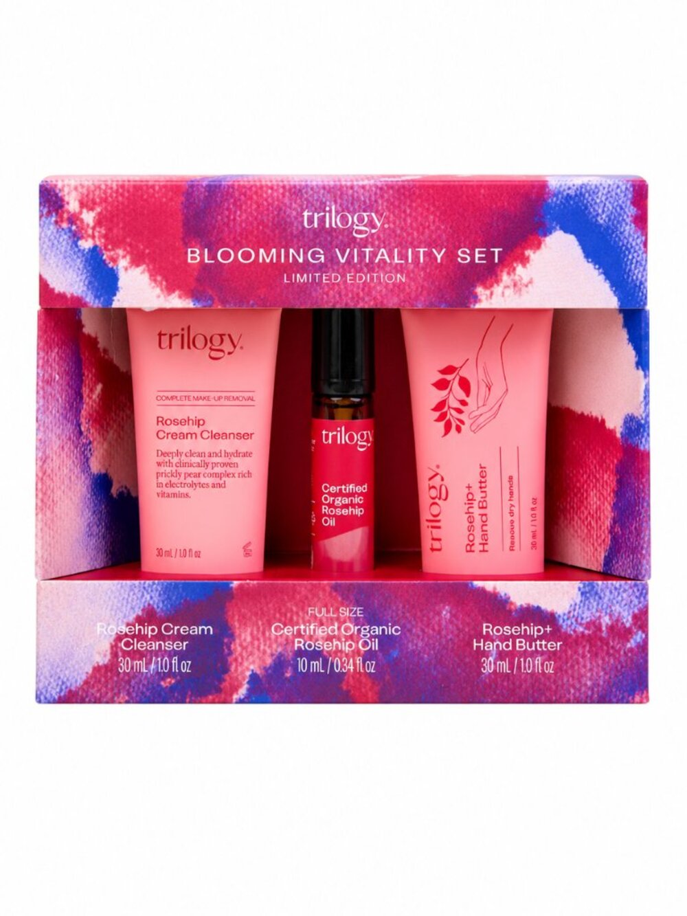 Trilogy Blooming Vitality Set Rosehip Luxury Skincare